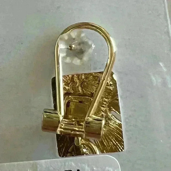 Natasha gold sunflower earrings - Picture 2 of 4